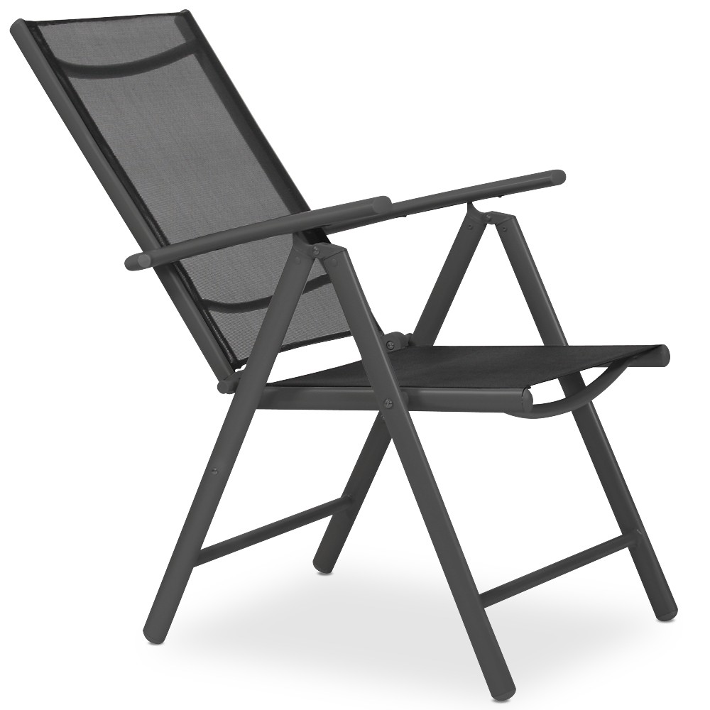 Aluminio Sillas de Jardín Plegable Silla para Exterior Balcón Camping