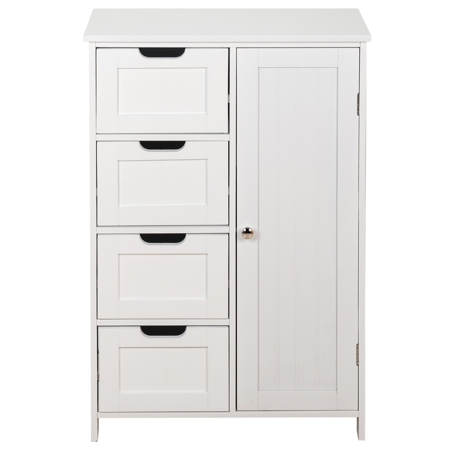 MIADOMODO® Badezimmerschrank Badschrank 4 Schubladen Beistellschrank