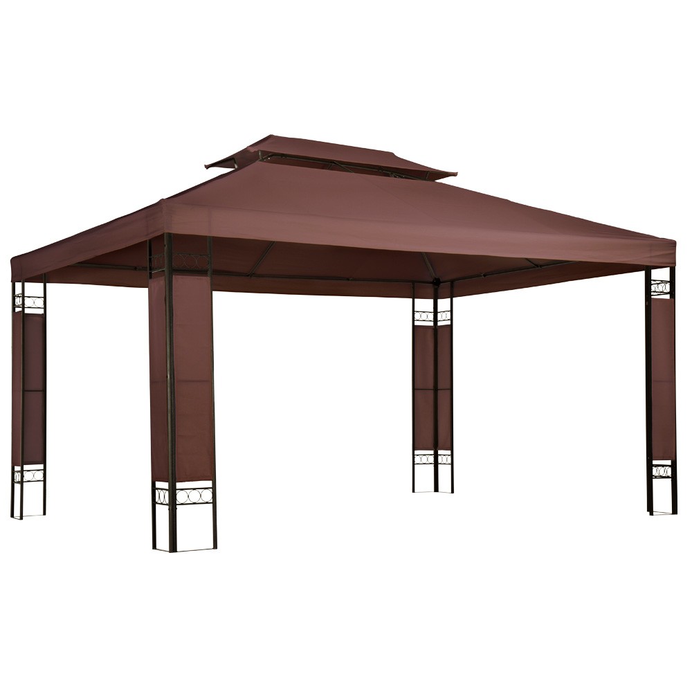 Pavillon 3 x 4 m Gartenpavillon Gartenzelt Festzelt Partyzelt Metall