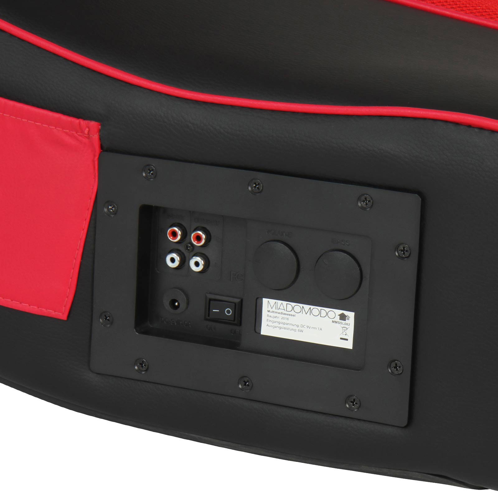 Pieghevole Relax Musica Oscillante Multimediale Imbottita con diffusori Surround e Subwoofer NOVA Poltrona Musicale da Gaming in Ecopelle Gaming Colore a Scelta Sedia A Dondolo