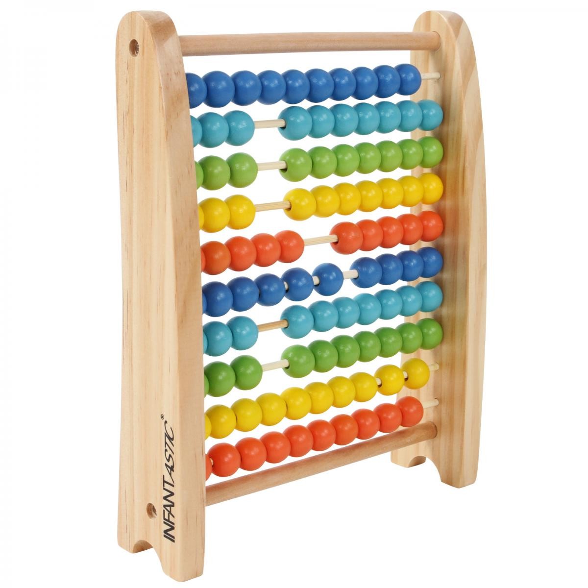 Rechenschieber mit 100 Kugeln Regenbogen Abacus ...