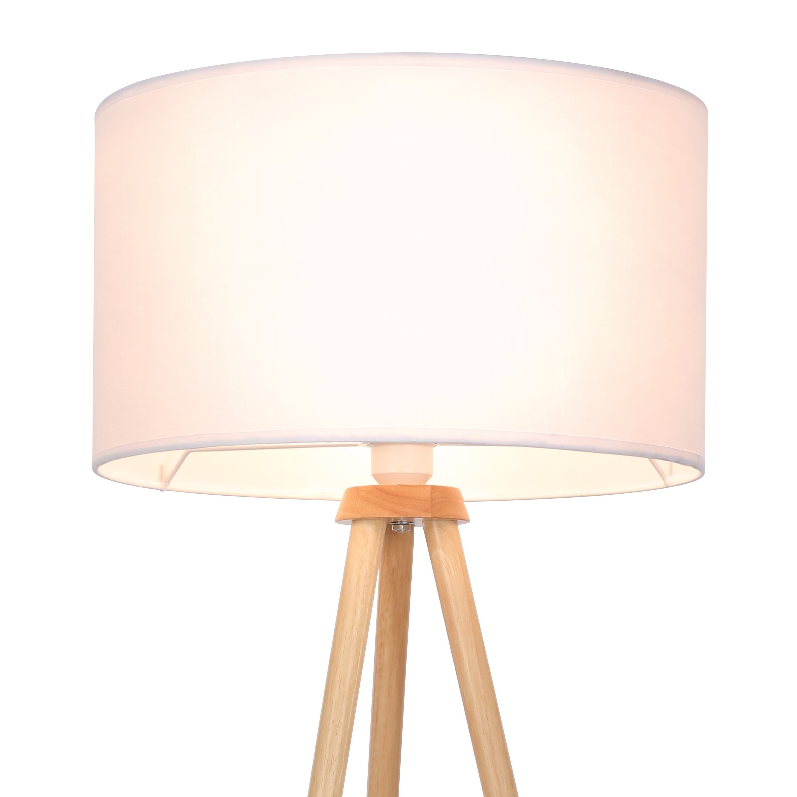 Dettagli su Lampada da Terra Pavimento con Treppiede Salotto Scandinavo Paralume a Tamburo Dettagli su Lampada da Terra Pavimento con Treppiede Salotto Scandinavo Paralume a Tamburo