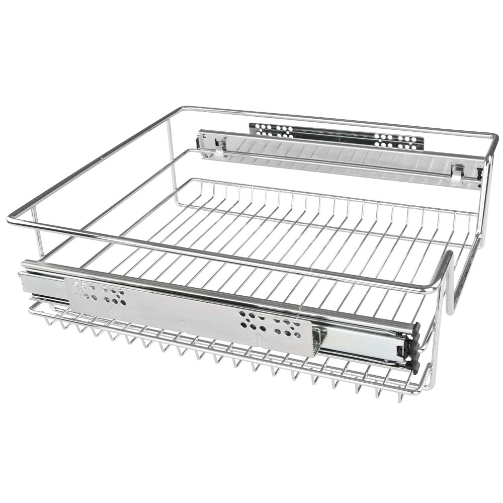 30 cm per Cucina o Camera da Letto in Varie larghezze Cestello Estraibile NOVA Cassetto telescopico Cromato