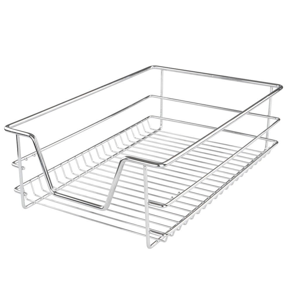 30 cm per Cucina o Camera da Letto in Varie larghezze Cestello Estraibile NOVA Cassetto telescopico Cromato